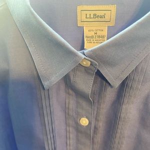 Blue button down LL Bean item ID 278407 Wrinkle Resistant